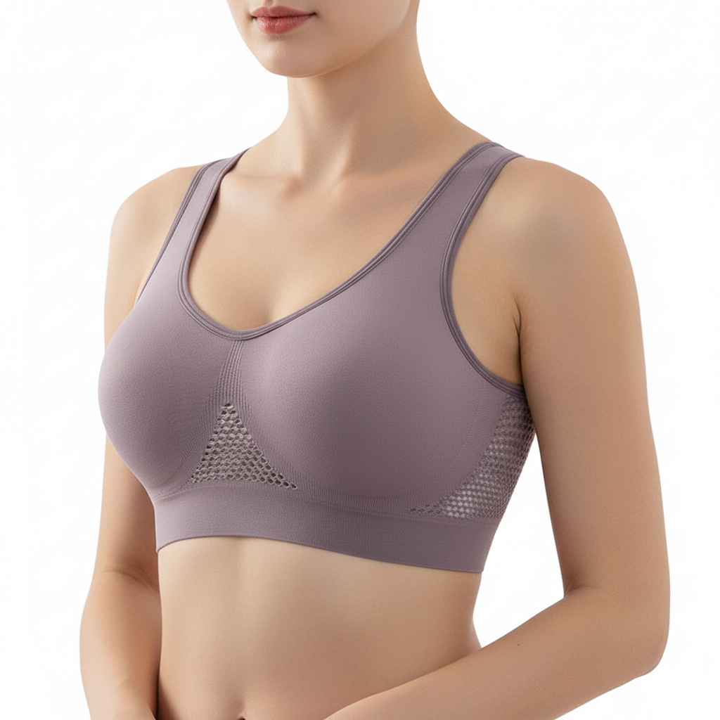 Seamless Full-Coverage Comfort Bra – Breathable Wireless Support Bra