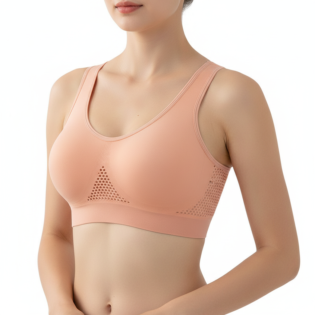 Seamless Full-Coverage Comfort Bra – Breathable Wireless Support Bra