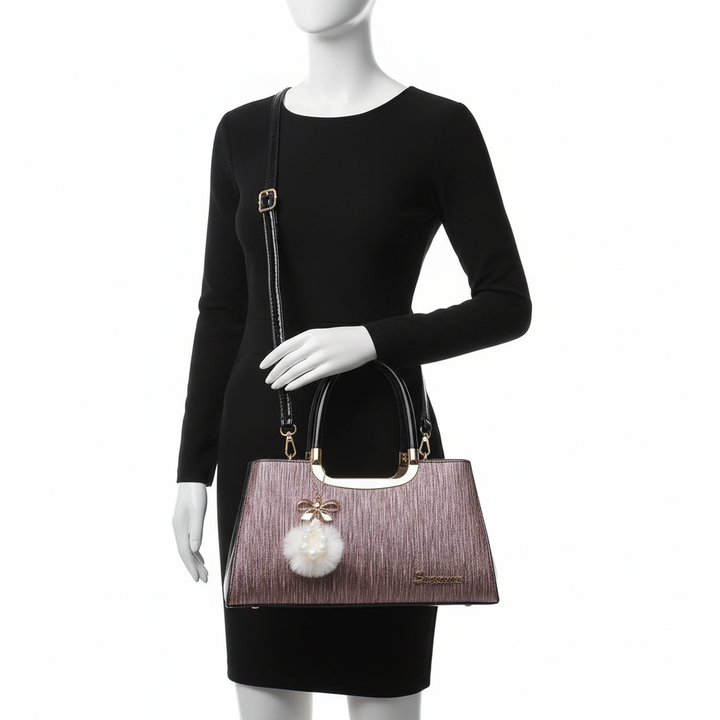 Elegant PU Leather Women’s Handbag – Fashion Top Handle Shoulder & Crossbody Bag