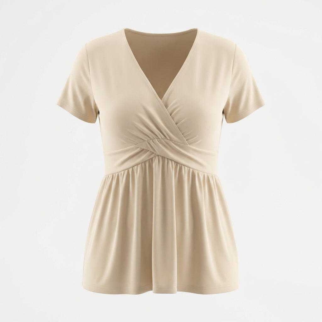 Women's Plus Size T-shirt V-neck Top