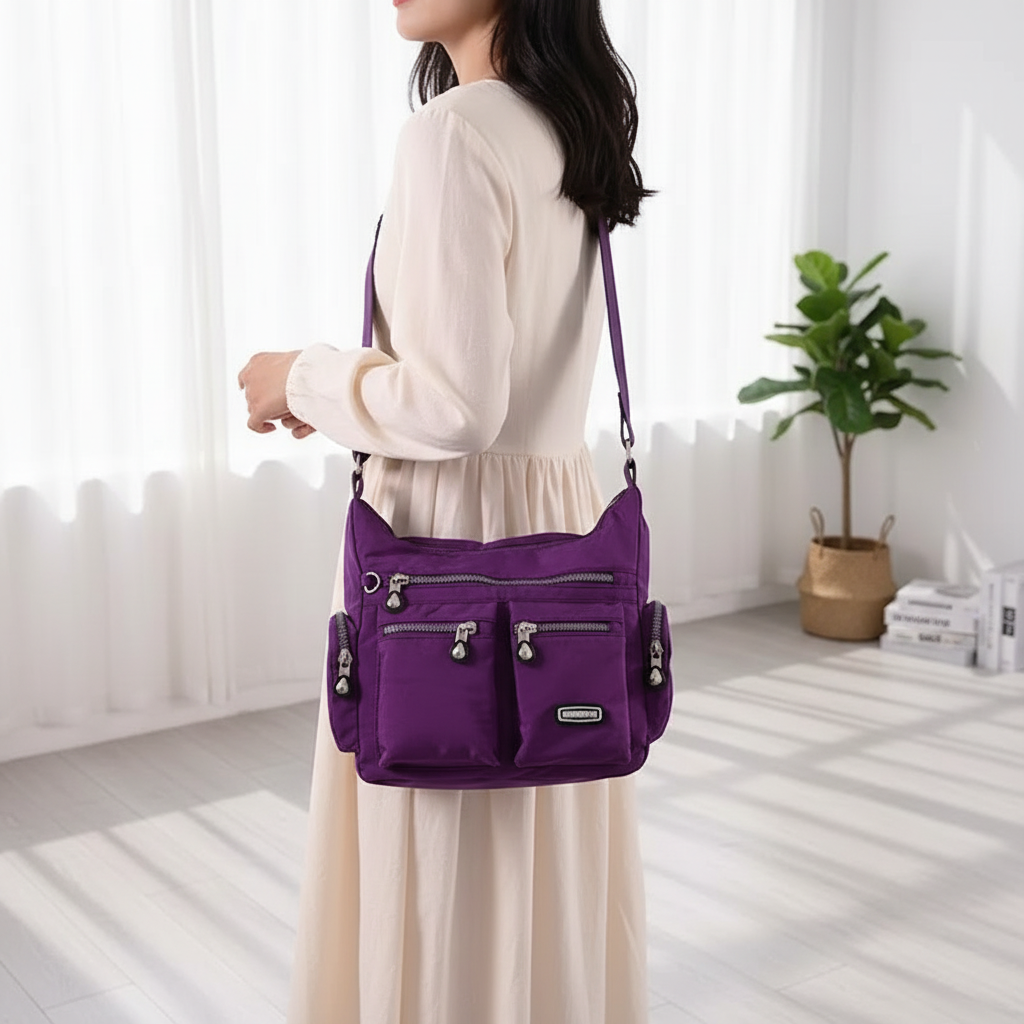 Women Shoulder Bags Multiple Pockets Waterproof Crossbody Bags