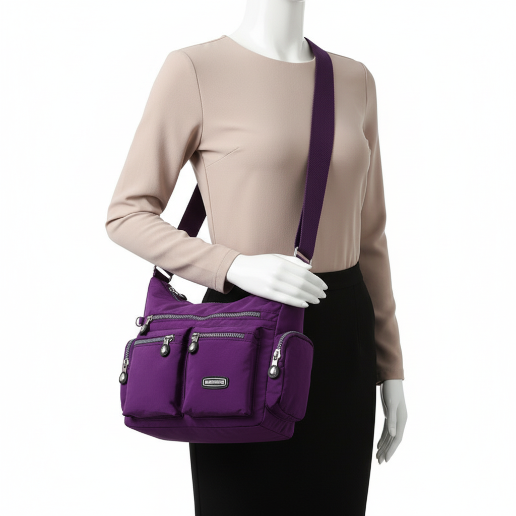 Women Shoulder Bags Multiple Pockets Waterproof Crossbody Bags