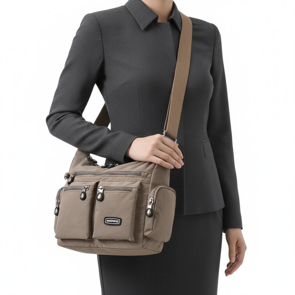 Women Shoulder Bags Multiple Pockets Waterproof Crossbody Bags