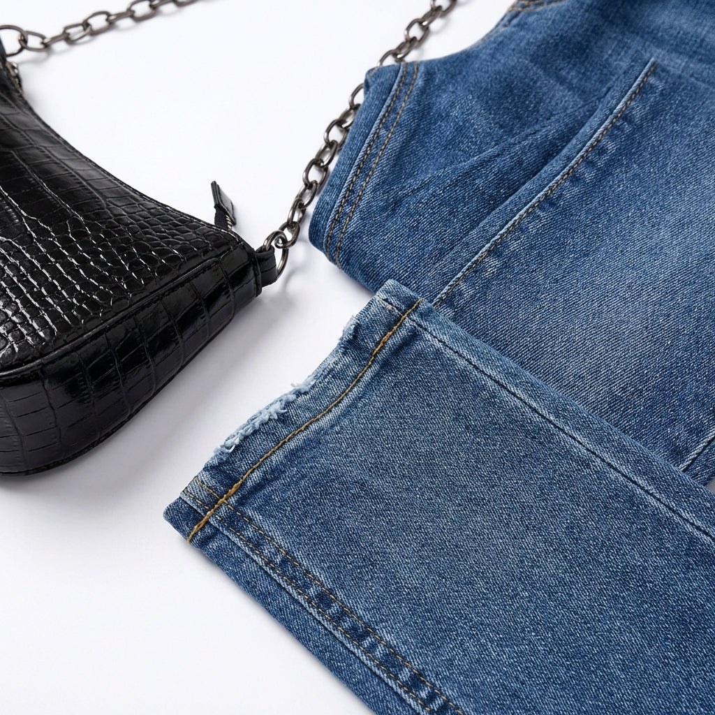 Women's High-Waist Ripped Skinny Jeans