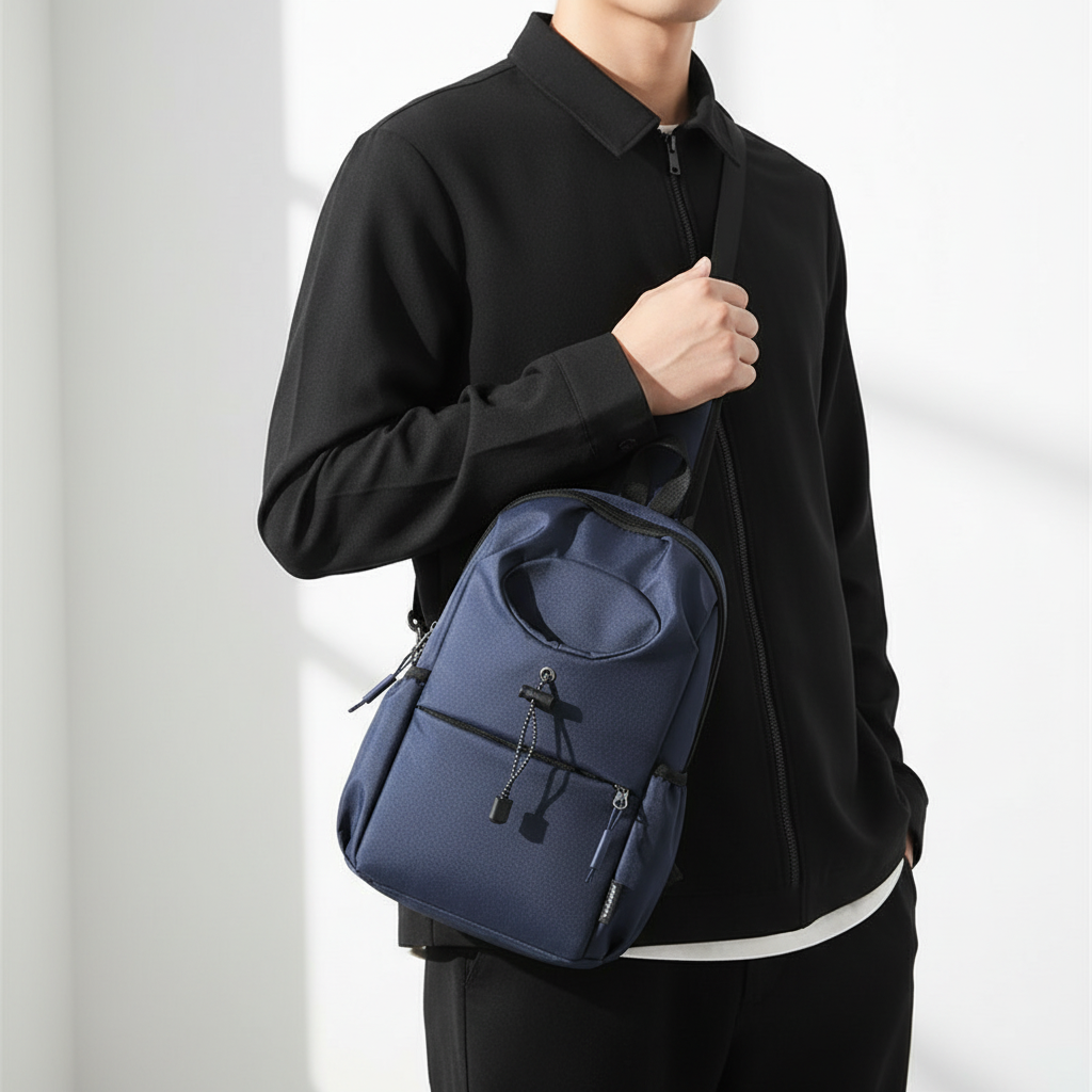 Men's Oxford Cloth Splash-proof Shoulder Crossbody Chest Bag