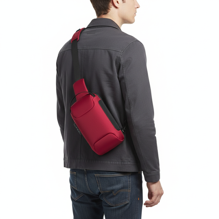 Unisex Waterproof Oxford Chest Bag – Anti-Theft Crossbody Sling Backpack