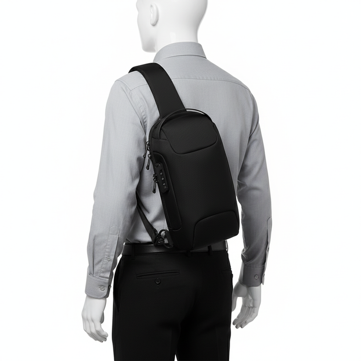 Unisex Waterproof Oxford Chest Bag – Anti-Theft Crossbody Sling Backpack