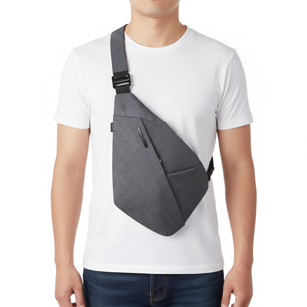 Anti-Theft Sling Crossbody Bag – Casual Polyester Travel Shoulder Bag