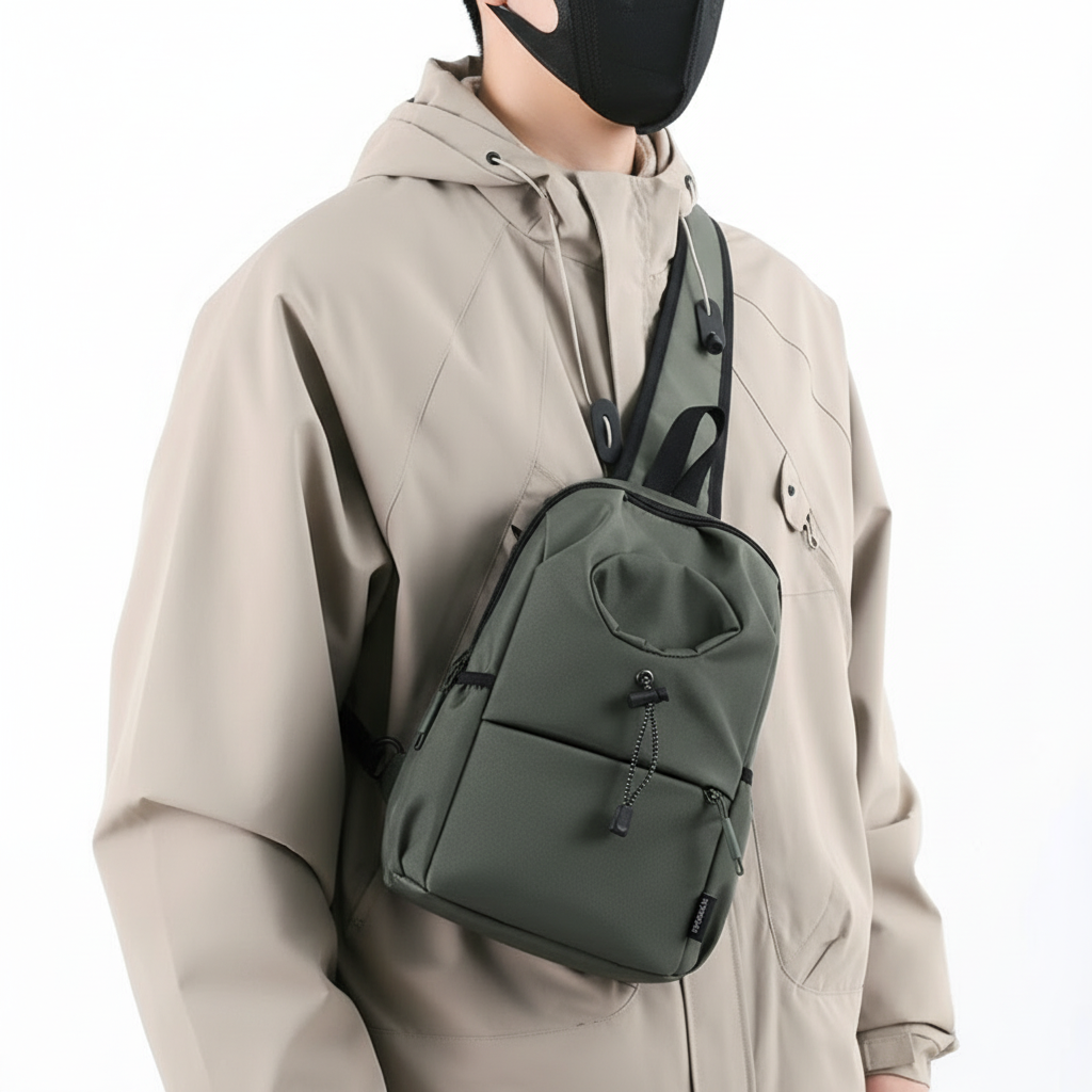 Men's Oxford Cloth Splash-proof Shoulder Crossbody Chest Bag