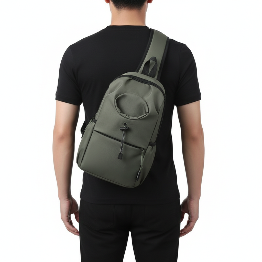 Men's Oxford Cloth Splash-proof Shoulder Crossbody Chest Bag