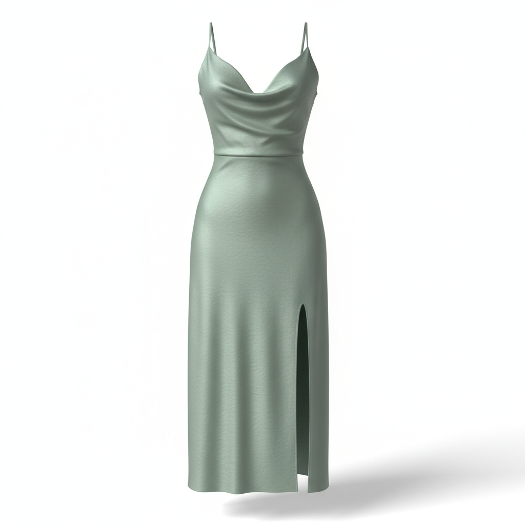 V-neck Slit Sling Dress Summer Fashion Sexy Slim Suspender Dresses For Women Clothing