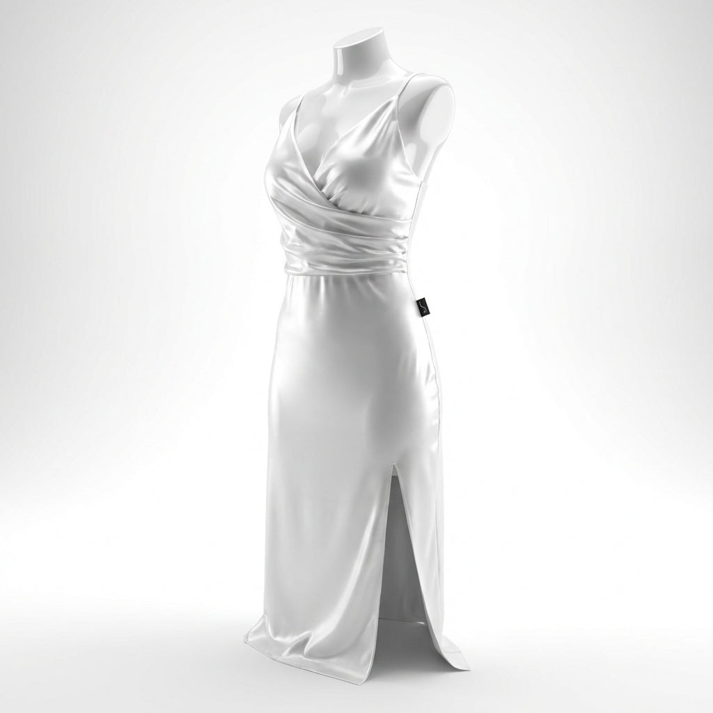 V-neck Slit Sling Dress Summer Fashion Sexy Slim Suspender Dresses For Women Clothing