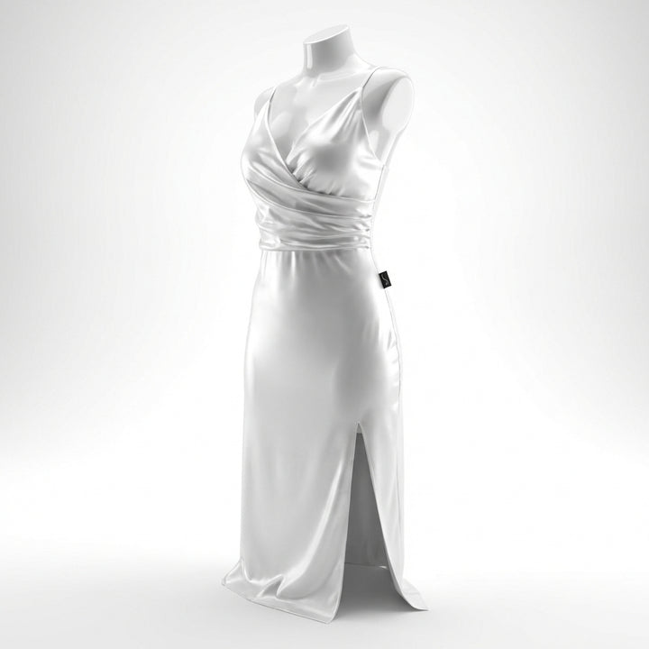 V-neck Slit Sling Dress Summer Fashion Sexy Slim Suspender Dresses For Women Clothing