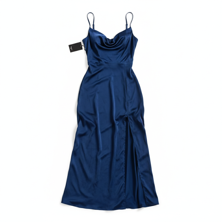 V-neck Slit Sling Dress Summer Fashion Sexy Slim Suspender Dresses For Women Clothing