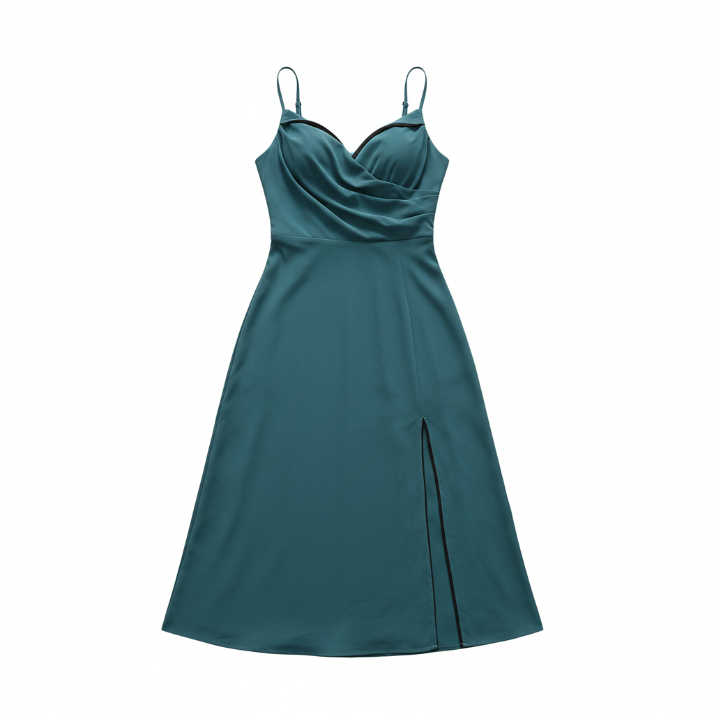 V-neck Slit Sling Dress Summer Fashion Sexy Slim Suspender Dresses For Women Clothing