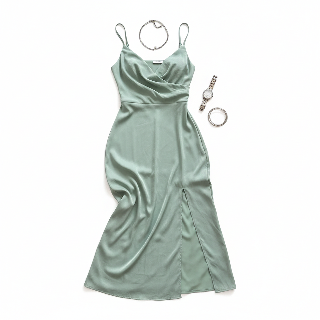 V-neck Slit Sling Dress Summer Fashion Sexy Slim Suspender Dresses For Women Clothing