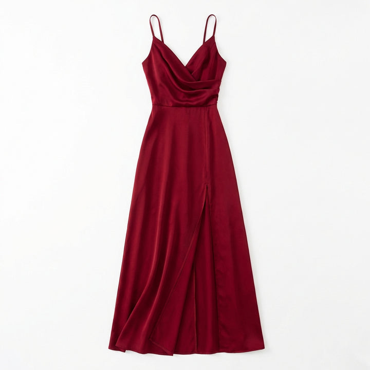 V-neck Slit Sling Dress Summer Fashion Sexy Slim Suspender Dresses For Women Clothing