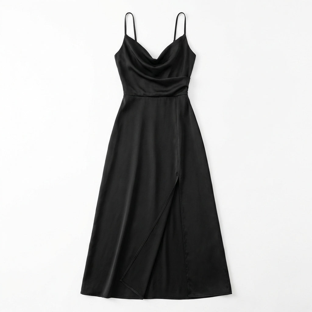 V-neck Slit Sling Dress Summer Fashion Sexy Slim Suspender Dresses For Women Clothing