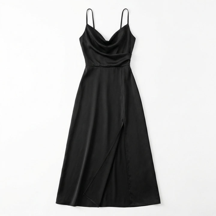 V-neck Slit Sling Dress Summer Fashion Sexy Slim Suspender Dresses For Women Clothing