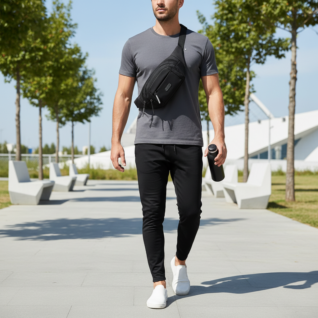 Men's Multifunctional Waist Bag Wear-resistant Waterproof Crossbody Bags