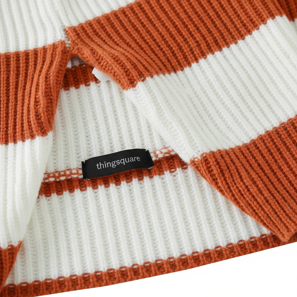Loose Striped Sweater Fashion Casual Long Batwing Sleeve Round Neck Pullover Knit Tops Women Clothing