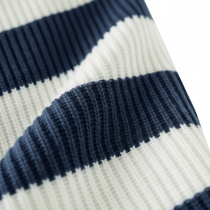 Loose Striped Sweater Fashion Casual Long Batwing Sleeve Round Neck Pullover Knit Tops Women Clothing