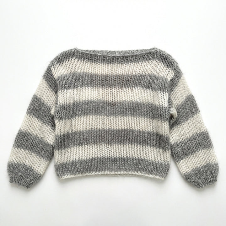 Loose Striped Pullover Sweater Fashion Versatile Long-sleeved Knitted Tops For Women Clothing