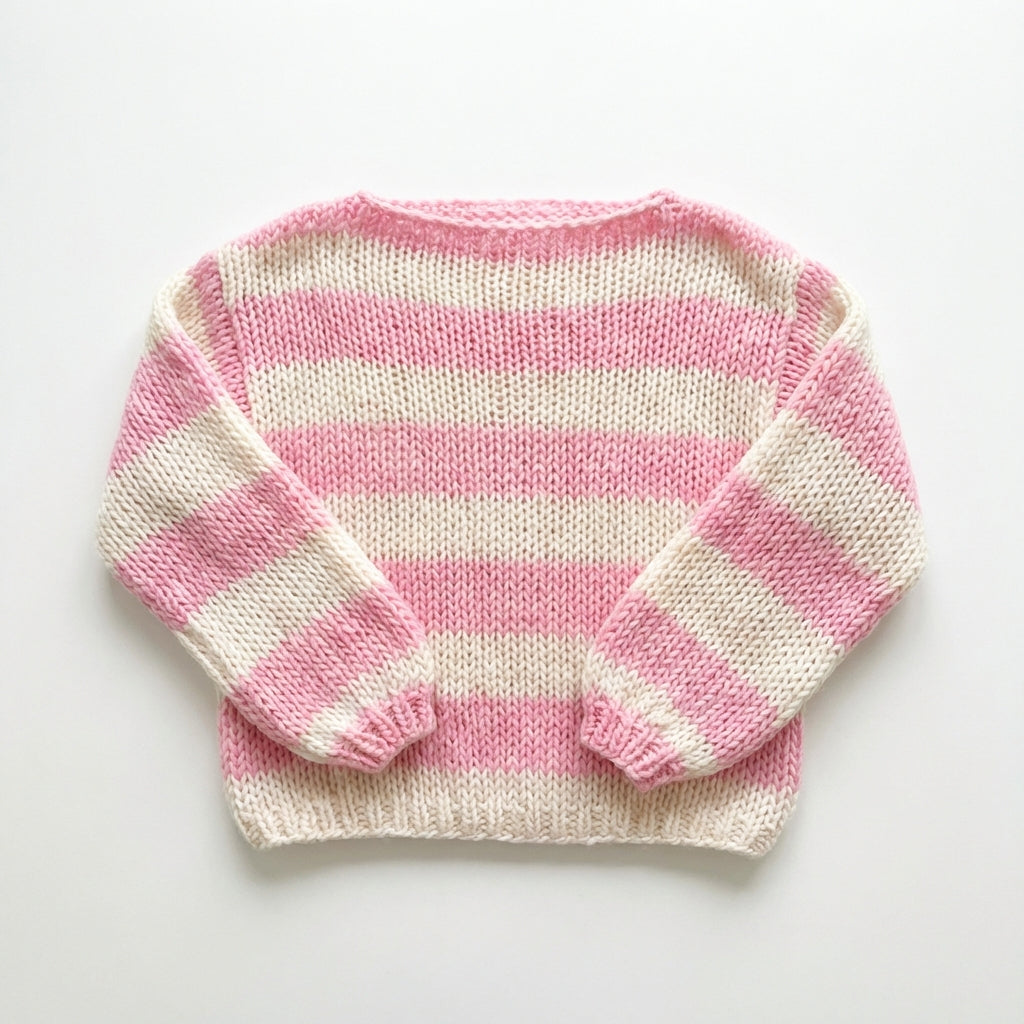 Loose Striped Pullover Sweater Fashion Versatile Long-sleeved Knitted Tops For Women Clothing