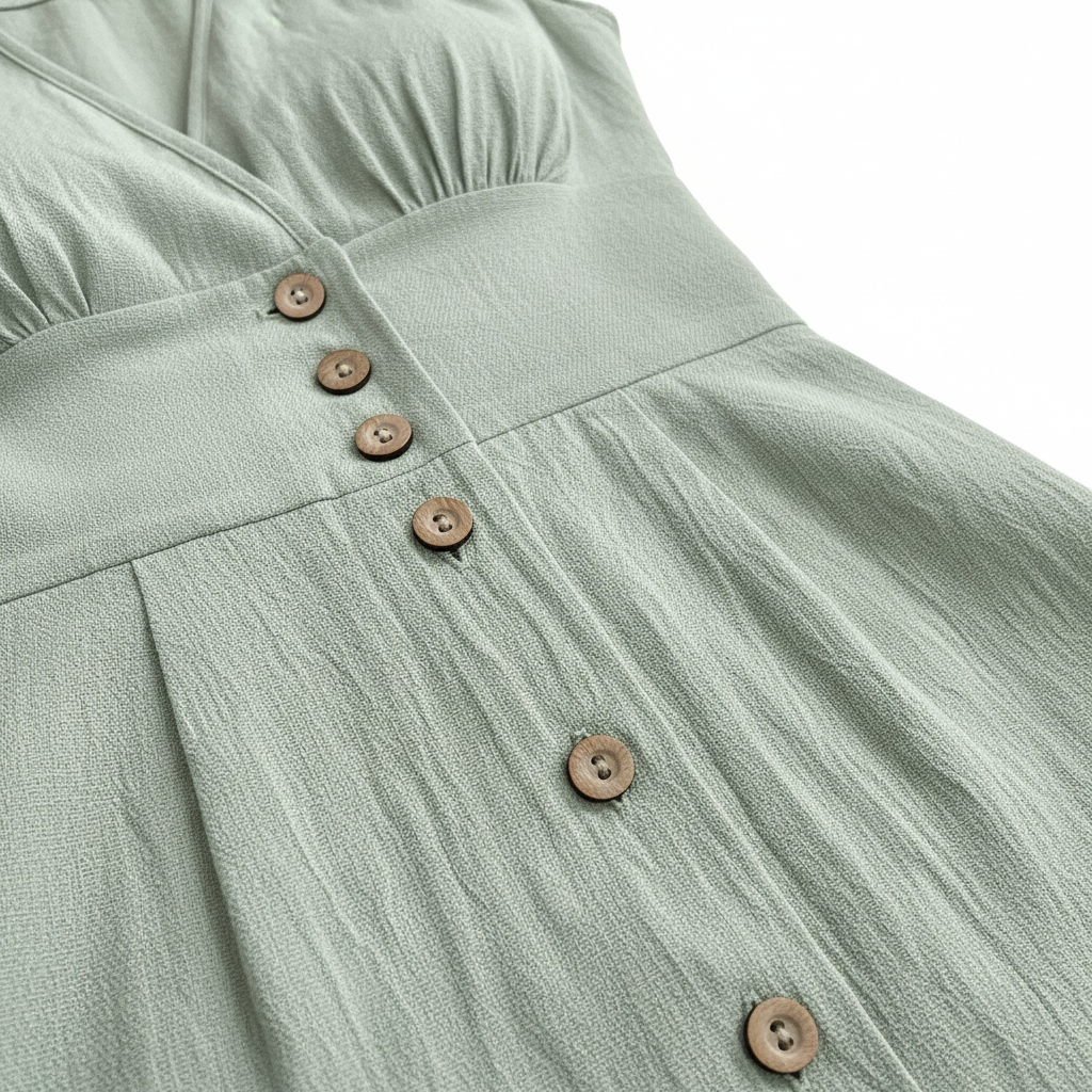 Women’s High Waist Short Dress – Elegant Flight Sleeve Style