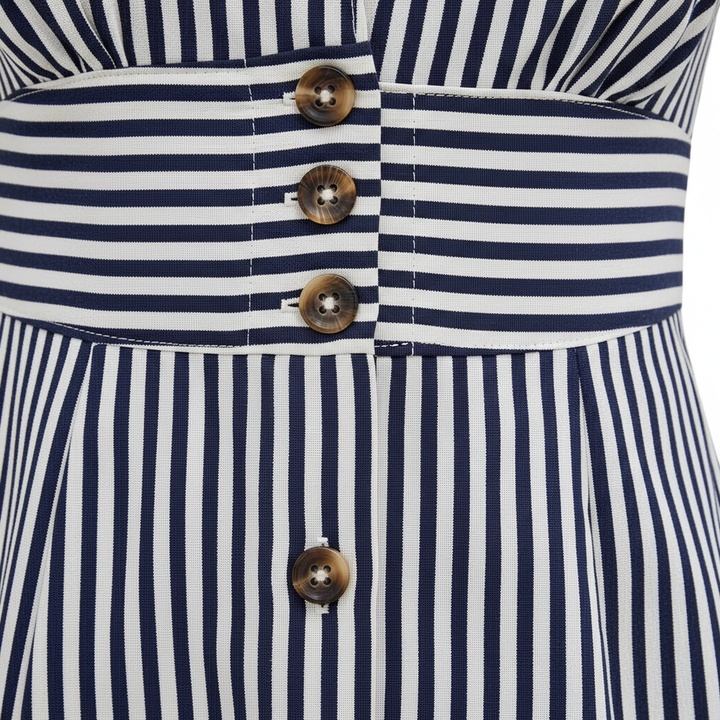 Women’s High Waist Short Dress – Elegant Flight Sleeve Style