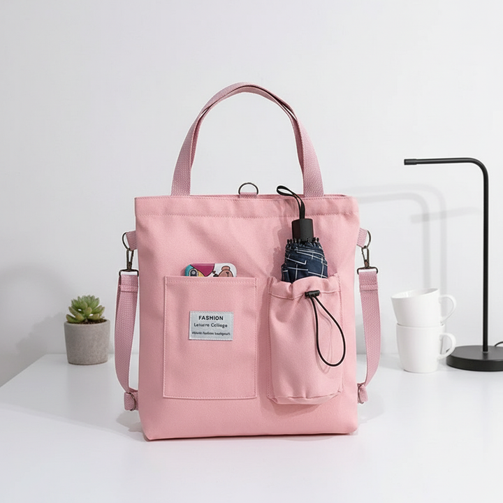 Harajuku Canvas Bags Students Handbag With Pockets Preppy Buckpack Shoulder Bag For Women Shoolbags