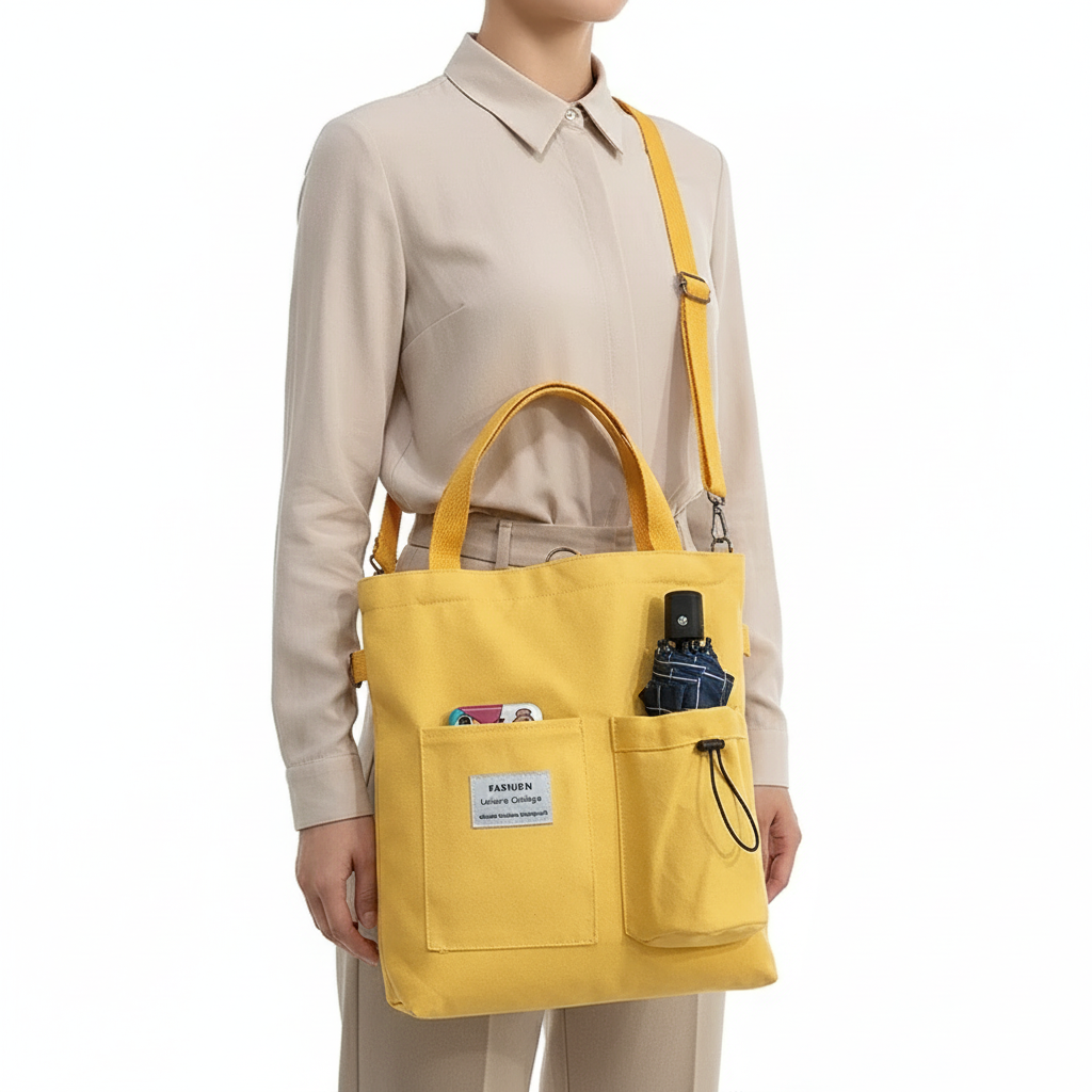 Harajuku Canvas Bags Students Handbag With Pockets Preppy Buckpack Shoulder Bag For Women Shoolbags