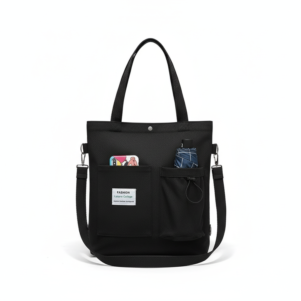 Harajuku Canvas Bags Students Handbag With Pockets Preppy Buckpack Shoulder Bag For Women Shoolbags