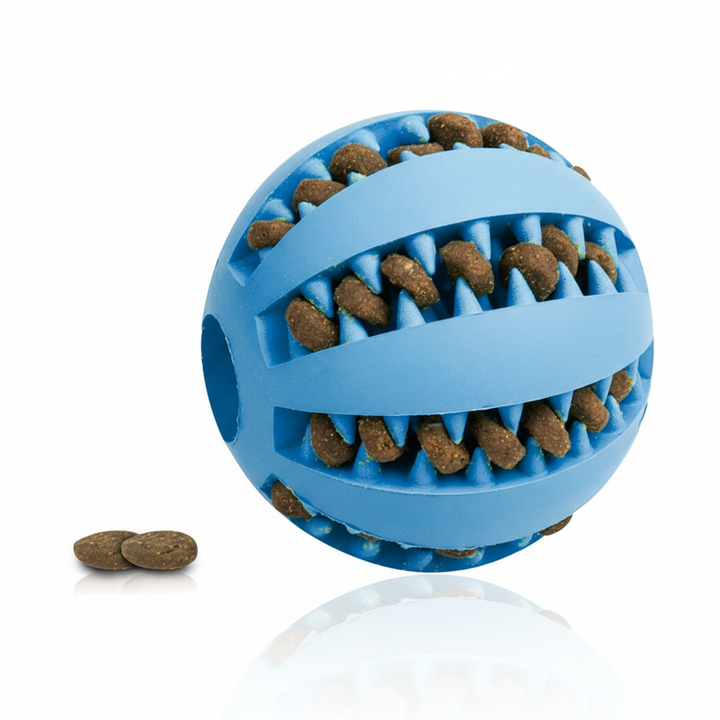 Pet Slow Feeder Dog Toy Cute Funny Rubber Dog Ball Toy