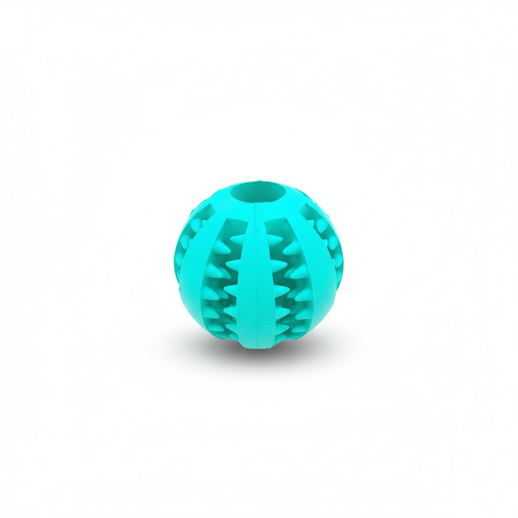 Pet Slow Feeder Dog Toy Cute Funny Rubber Dog Ball Toy