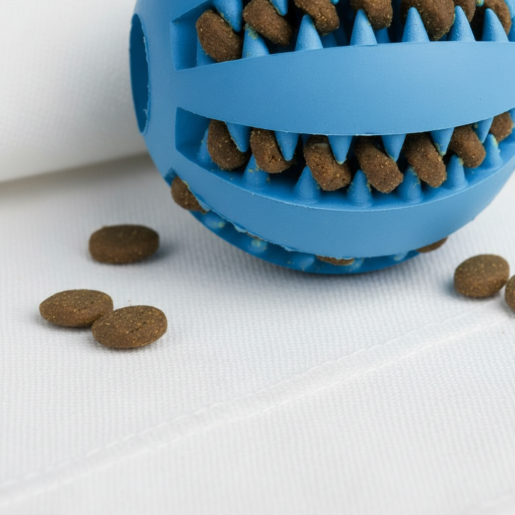 Pet Slow Feeder Dog Toy Cute Funny Rubber Dog Ball Toy