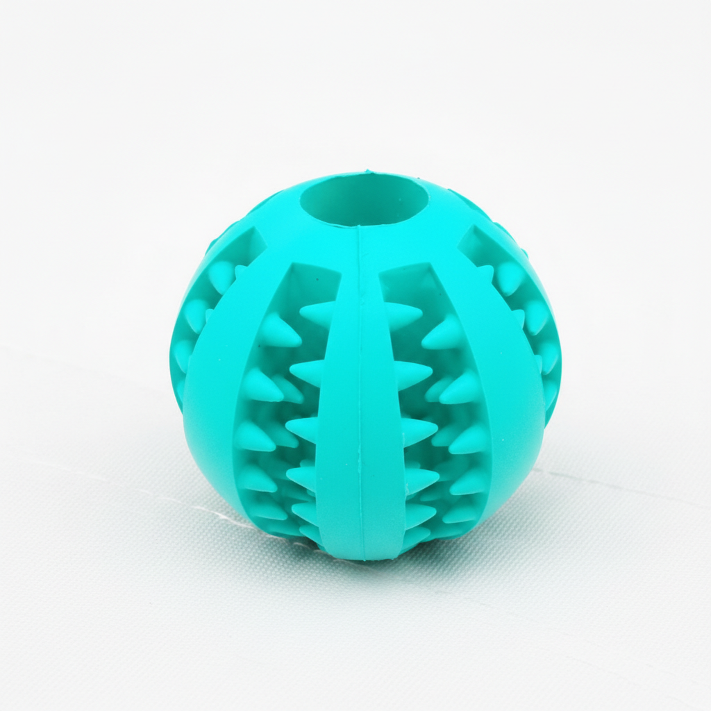 Pet Slow Feeder Dog Toy Cute Funny Rubber Dog Ball Toy