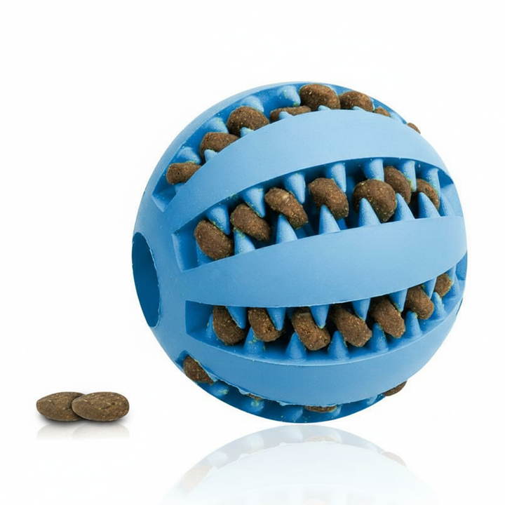 Pet Slow Feeder Dog Toy Cute Funny Rubber Dog Ball Toy