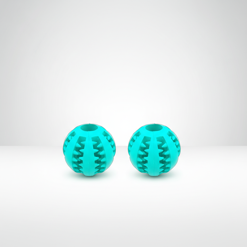 Pet Slow Feeder Dog Toy Cute Funny Rubber Dog Ball Toy
