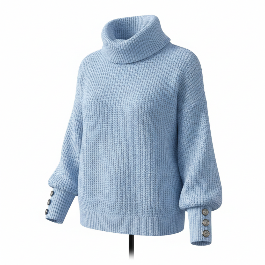 Women's Lapel Pullover Knit Sweater