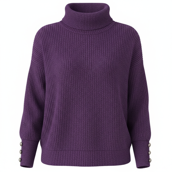 Women's Lapel Pullover Knit Sweater