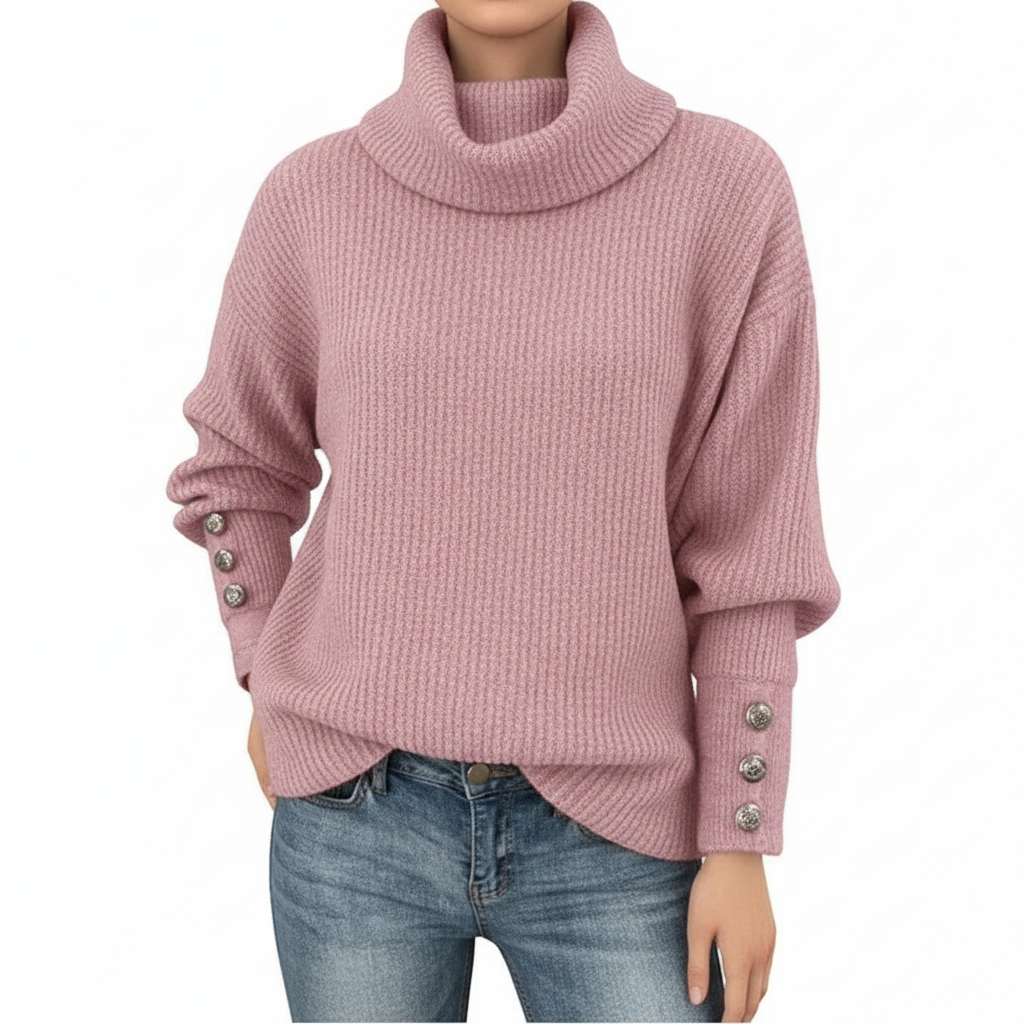 Women's Lapel Pullover Knit Sweater