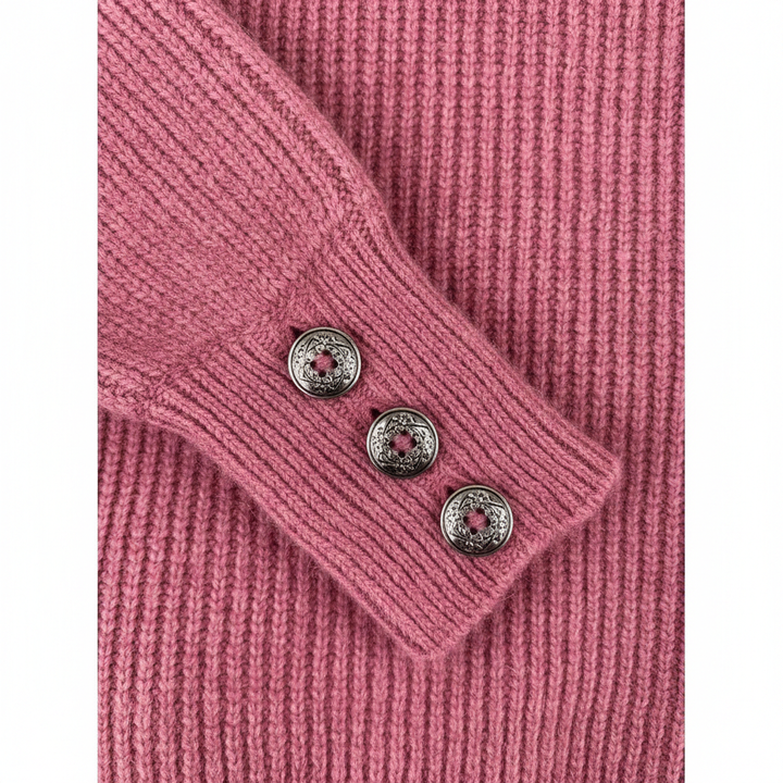 Women's Lapel Pullover Knit Sweater