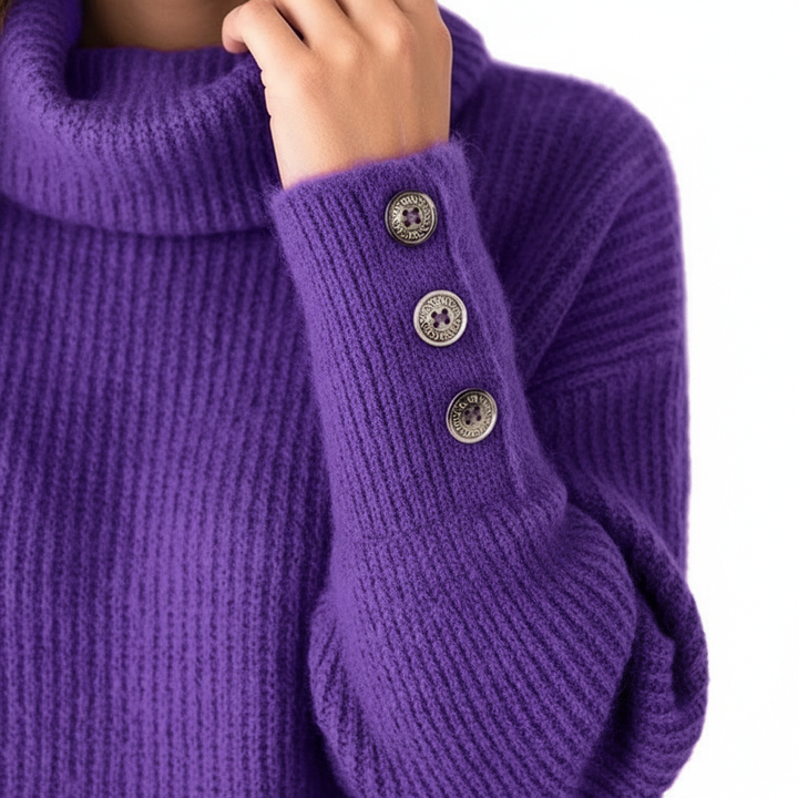 Women's Lapel Pullover Knit Sweater