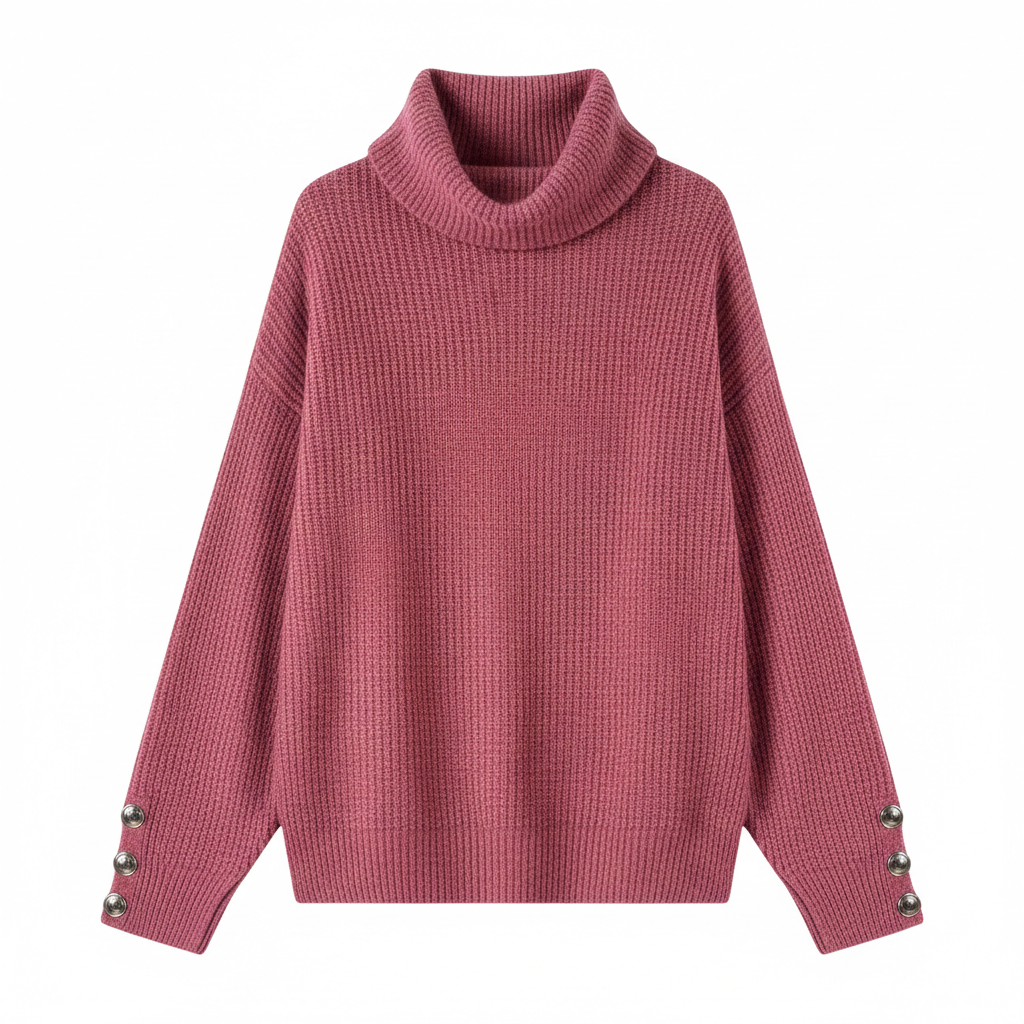 Women's Lapel Pullover Knit Sweater