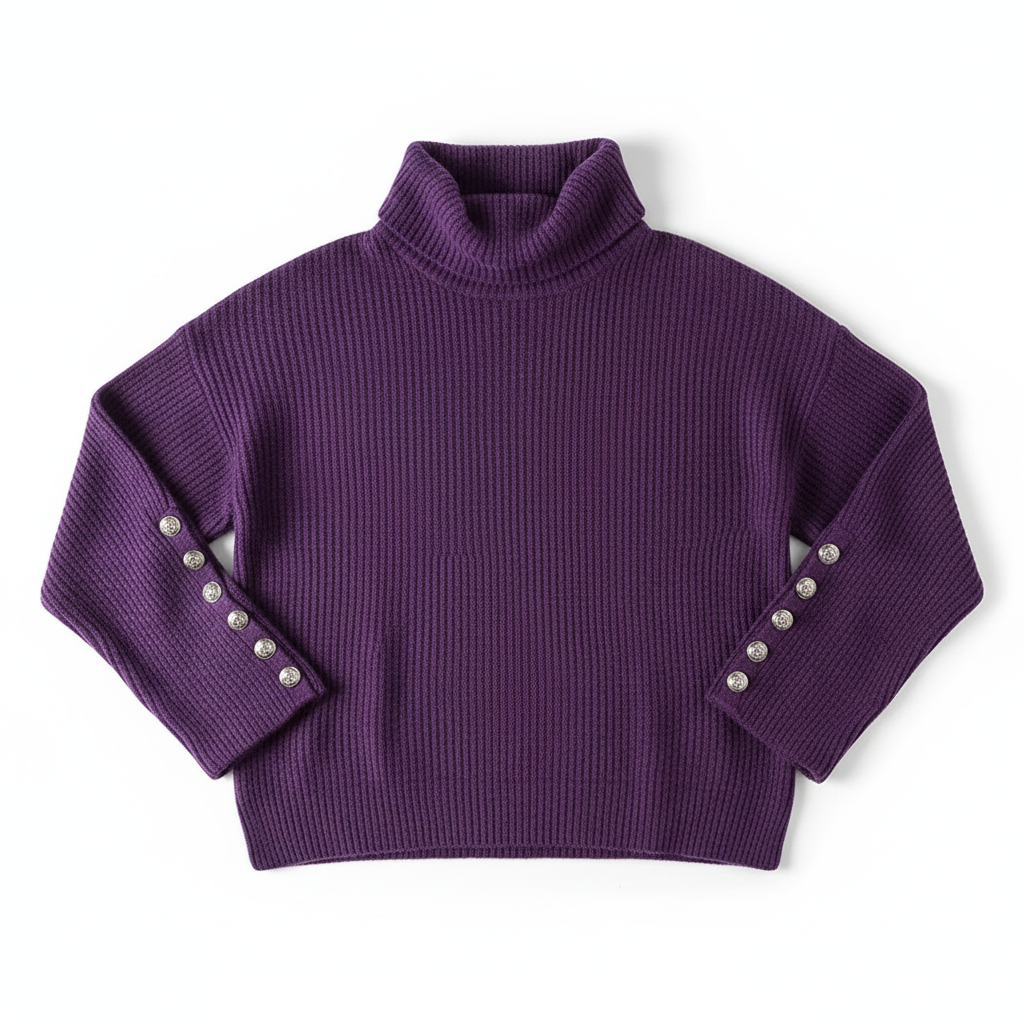 Women's Lapel Pullover Knit Sweater