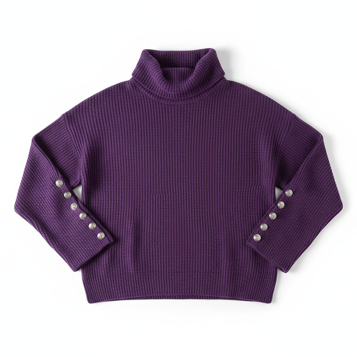 Women's Lapel Pullover Knit Sweater
