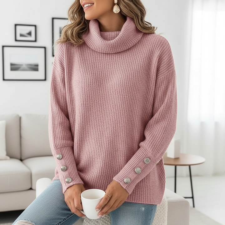 Women's Lapel Pullover Knit Sweater