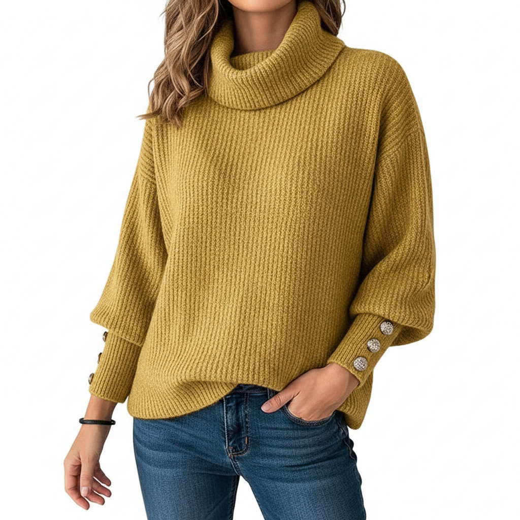 Women's Lapel Pullover Knit Sweater
