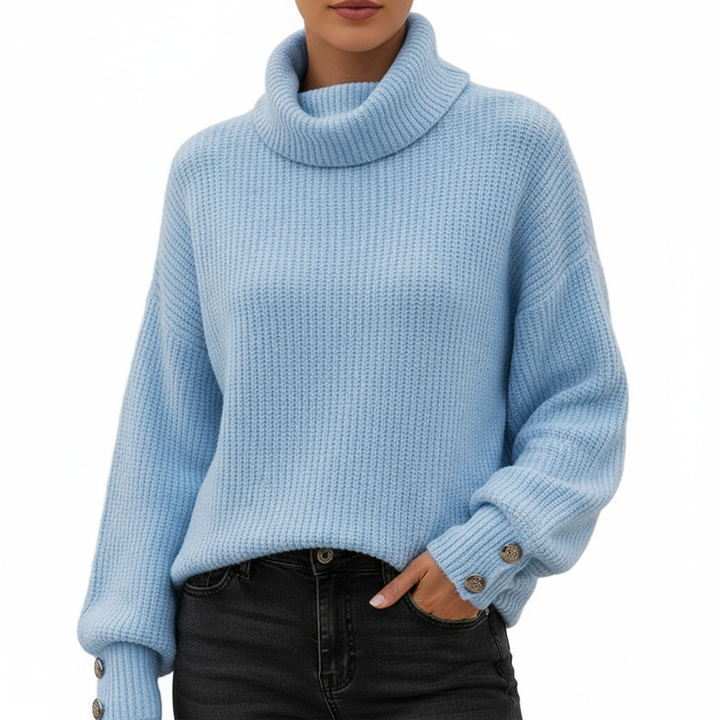 Women's Lapel Pullover Knit Sweater